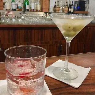 Cocktails  in the bar
