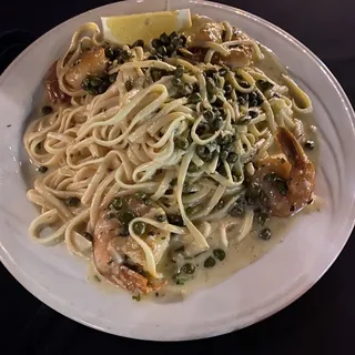 Shrimp Scampi With Linguini