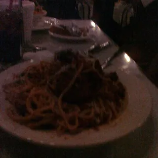 Spaghetti And Meatball Or Sausage