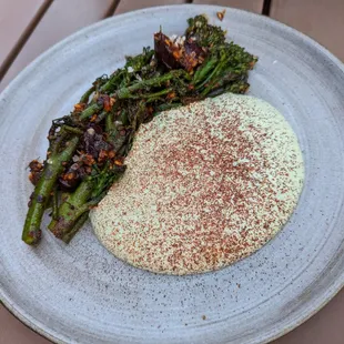 a plate of food on a table