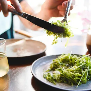 Spring snap pea salad at Ursa Minor.