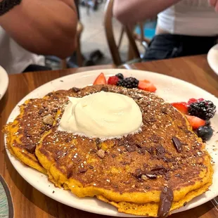 Pumpkin Pancakes ($13.95) | IG: @audree.eats