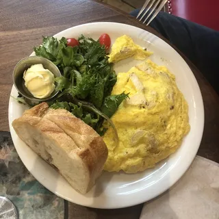 The Chicken Pesto Omelet