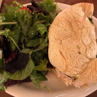 Grilled Cilantro Chicken with Pesto Sandwich