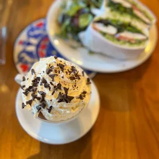 Mocha Mint and Grilled Cilantro Chicken Breast with Pesto