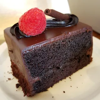 Vegan* Chocolate Cake slice