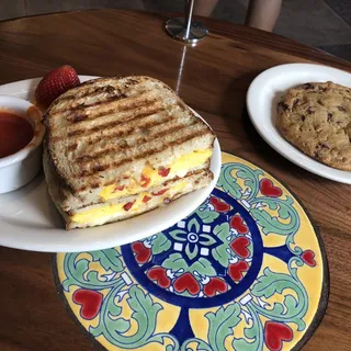 Prosciutto & Cheese Breakfast Panini