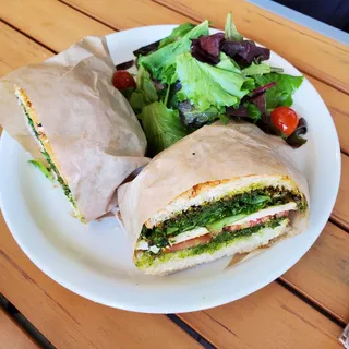 Grilled Cilantro Chicken with Pesto Sandwich
