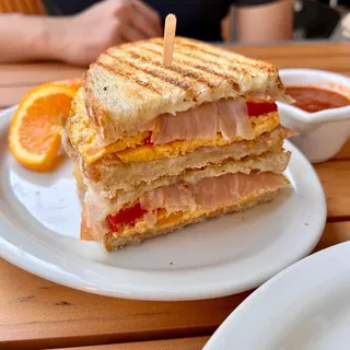 Prosciutto & Cheese Breakfast Panini