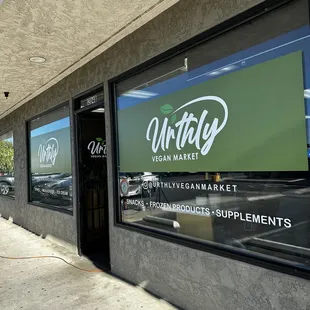 The front of the store