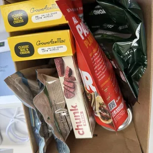 Goodies boxed up