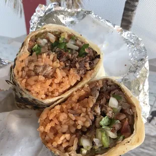Carne asada burrito