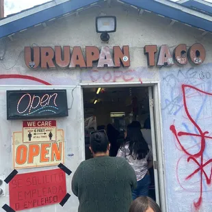 Outside