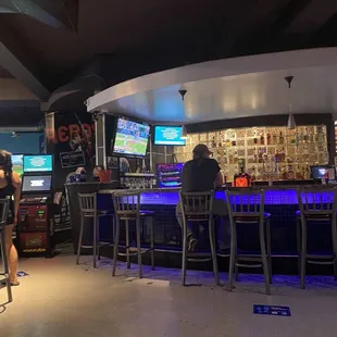 people sitting at the bar