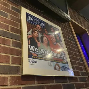a poster on the wall