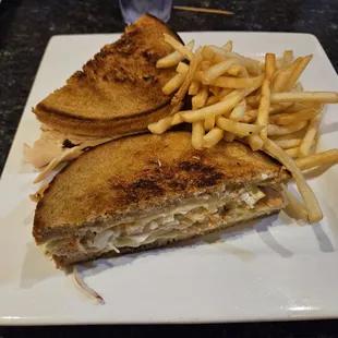 California Reuben and fries.