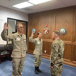 DCA cadets conduct the Oath of enlistment