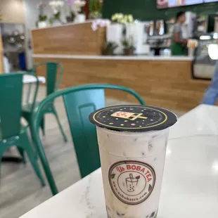 Chai Milk Tea with Brown Sugar Boba