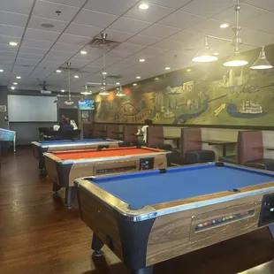 More seating and Pool Tables