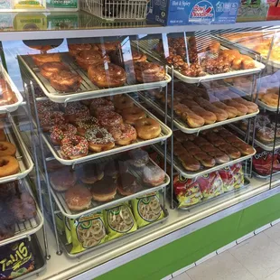 a variety of donuts
