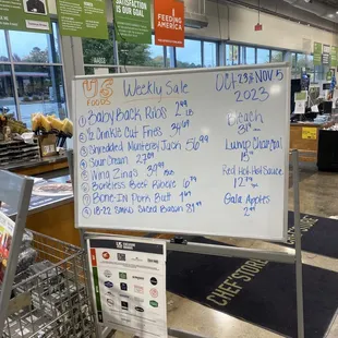 Specials for the week