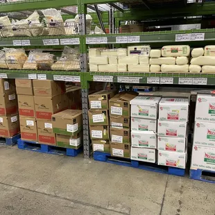 a variety of cheeses