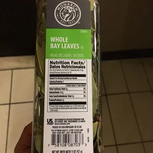 I am good on Bay Leaves for a long time.