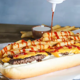 Italian cheeseburger