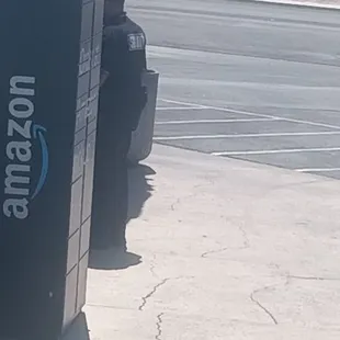 Why you trying, to hide your face? He told me he owns, this store. He's nuts.