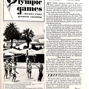 Advert in National Geographic Magazine, February 1932