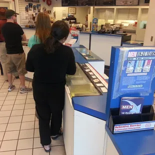 There usually is a line--you can count on it more often than not.