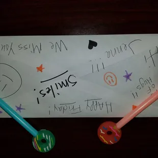 Mailing fun letters to my niece at Camp :-)