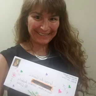 Whoa!!! Snail mail!!! Its always fun to receive a hand written or typed letter in the mail