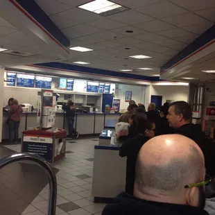 It's not busy, it's just the Clovis post office as usual. They like to keep their lines extraordinarily long.