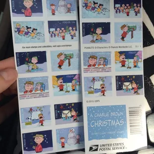 Charlie Brown Christmas Stamps