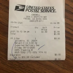 My receipt of upgraded shipping. For SEPTEMBER. Tracking is still in FRESNO. Take our money but doesn&apos;t deliver on the payment.