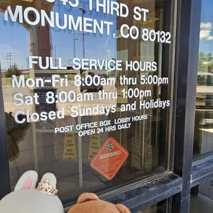 Hours of operation