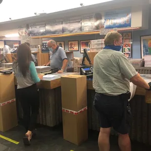 Masked up at almost closing time!