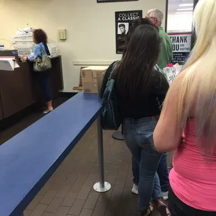Long slow line as always.