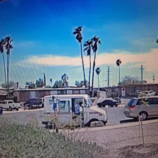 Plenty of room to pull directly up to mailbox.