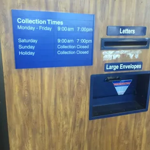 Collection times