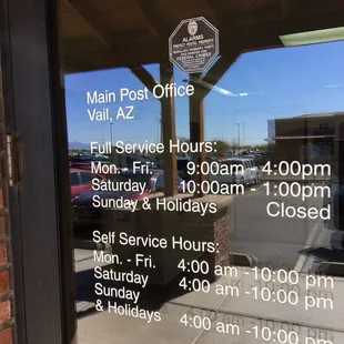 Here are the correct hours...