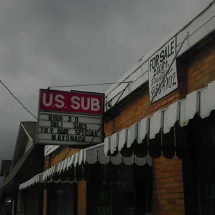 the front of the store