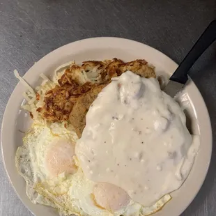 Country Fried Steak &amp; Eggs