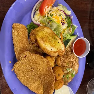 fried fish and shrimp