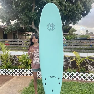 Daughter was stoked with her new softtop from Used Surfboards!