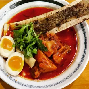 Ox Tail Ramen with bone marrow