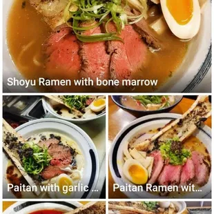 Beef Ramen with bone marrow.