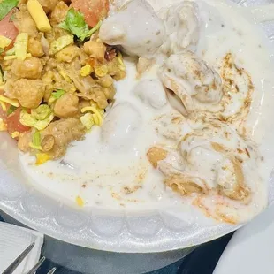 Dhai Vada and Chana chat