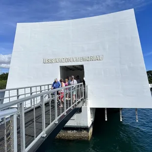 Entrance to the USS Arizona Memorial.